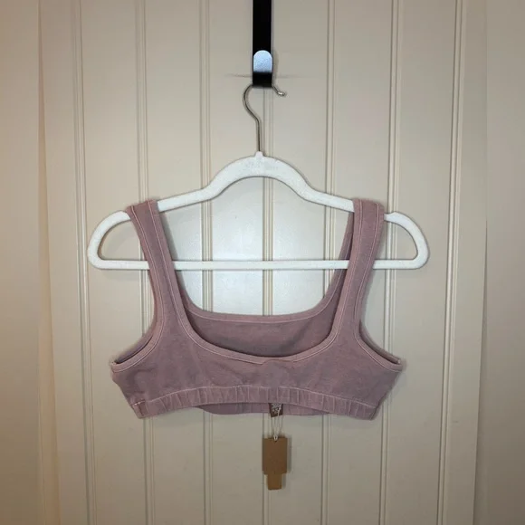NWT Skims Outdoor Set - Bra & Bike Shorts in Tigers Eye Pink/Tan Women’s Sz XL - Picture 3 of 7